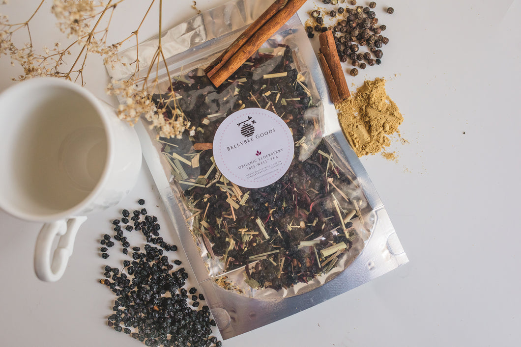 Organic Elderberry Hibiscus “Bee-Well” Tea